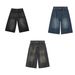 Men's Clothing Trendy Denim Shorts Men's Denim Shorts – Classic 7-Inch Streetwear Cut In Distressed Blue/Black (S-3XL, Non-Stretch Cotton)_mkmklike.com