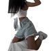 Women's Clothing Denim Shorts Hot Girl Jeans Loose Casual Pants Raw Edge Shorts_mkmklike.com