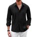 Floral Trendy Brand European And Style Striped Long Sleeve Shirt Men's Casual Cool Loose American Retro Export Top_mkmklike.com