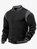 26 European And American Cross-border Best-selling Casual Sports High Street Fleece-lined Cardigan With Patchwork_mkmklike.com