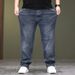 Large Size Men's Clothing Printed Jeans Men's Straight Tube Plus Fat Plus Size Business Jeans Men's Versatile Foreign Trade Men's Clothing_mkmklike.com