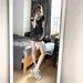 Women's Black And Gray Low Rise Denim Shorts Retro Washed Stretch Bodycon Style Summer Hot Pants_mkmklike.com