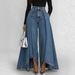 Women's Clothing Spring/Summer Women's High-Waisted Loose Denim Trousers For Formal & Casual For Women Fashionable Temperament_mkmklike.com