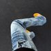 Men’S Light Blue American Lightning Wash Jeans – Slim Fit Straight Leg With Subtle Flare (S-3xl, Mid-Rise, 100% Cotton, Vintage Styling)_mkmklike.com