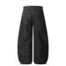 Button Split Scimitar Jeans Men's Street Trendy Vibe Style Loose Versatile Wide-Leg Pants Floor-Length Trousers_mkmklike.com