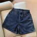 K Cowboy Shorts, Women's New Style, Internet Famous, High Waist, Simple And Slimming, Loose And Wide Leg Versatile A-line Pants. No Belt_mkmklike.com