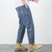Men's Clothing Spring And Summer New Mercerized Cotton Harem Pants Fat Guy Jeans Men's_mkmklike.com