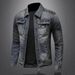 Men's Clothing Men's Slim Fit Denim Jacket Autumn Motorcycle Fashion Korean Style Casual Handsome Retro Clothes_mkmklike.com