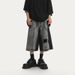 Ripped Denim Shorts Men's Summer Loose American High Street Design Pants Trendy Brand Ruffian Handsome Retro Seven-point Medium Pants_mkmklike.com