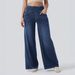 Women's Clothing High-Waisted Women's Stretch Jeans Loose Fit Wide Leg Slim Long Pants Spring/Summer Fashion For Formal & Casual For Women_mkmklike.com
