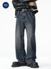 Nordmann Muqiu Clothing | American High Street Retro Washed Wide-Leg Jeans Men's Trendy Brand Cleanfit Straight Long Pants_mkmklike.com
