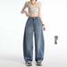 Wholesale High-waisted Wide-leg Loose Curved Jeans For Women, New Summer Hot-selling Casual Long Pants, Extra-long_mkmklike.com
