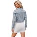 Women's Clothing Spring New Style Washed Short Jacket Long Sleeved Top_mkmklike.com