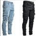 European And American New Jeans Men's Side Pockets Small Feet Tight Jeans Men_mkmklike.com