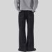 Men's Clothing & Archer0603 & Fleece Lined Thick Retro Raw Denim Black Jeans Wide Straight Leg Pants Loose, Versatile, Colorfast_mkmklike.com