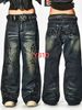 Men’s Stretch Slim Straight Jeans – High-Waisted Blue Denim Pants With Stone Wash Finish (XL-3XL, Light/Medium Wash)_mkmklike.com