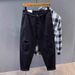 Men's American Street Style Washed Distressed Ripped Jeans Spring Autumn Straight Loose Fit High Street Vibe Long Pants_mkmklike.com