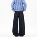 Unisex Wide-Leg Jeans – Relaxed Oversized Fit, Distressed Hem, Trendy Fall & Winter Fashion_mkmklike.com