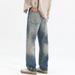 CLEANFIT New Jeans Men's Loose Straight Drape Large Size Mid-waist Trousers American Double Craft Trendy Brand_mkmklike.com