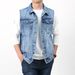 Men's Clothing Autumn Denim Vest Men Retro Trend Jacket Large Size Middle Aged Waistcoat Cotton Multi Pocket Vest Men_mkmklike.com