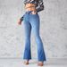 Women's High Waist Flared Jeans - Stretchy Bootcut Denim Pants For Work & Casual Wear_mkmklike.com