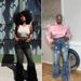 Women's High-Waisted Stretch Jeans - Vintage-Inspired Pearl & Feather Embellished Denim Pants, Comfortable Straight Leg Jeans For Casual & Streetwear_mkmklike.com