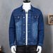 Loom Men's Denim European And American Style Korean Trend 2022 Autumn New Loose Turn-down Collar Casual Plus Size Jacket_mkmklike.com