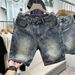 Men's Style Loose Fitting Straight Leg Denim Shorts Cool Retro Trendy Design Versatile Casual Five Point Pants For Summer_mkmklike.com