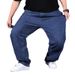 Fattened Plus Size Fat Jeans Men's Loose Straight Casual Versatile Deep Crotch Wear-resistant Men's Pants_mkmklike.com
