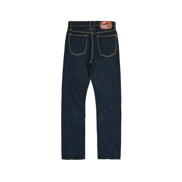 Vintage Straight Leg Jeans | 17oz Selvedge Denim | Indigo Blue Raw Denim For Men | Classic Retro Workwear Pants_mkmklike.com