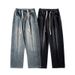 Mingge | 2025 Spring New Side Three Leg Jeans Men, American High Street Loose Straight Pants For Men_mkmklike.com