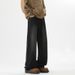 Men's Fleece-Lined Vintage Jeans – High Street Loose Fit Straight Leg Pants With Slight Flare For Winter_mkmklike.com