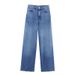 Women's Clothing Summer New Style Women's Fashion Casual Denim Shirt High Waist Wide Leg Pants_mkmklike.com