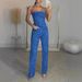 Women's Clothing Cross Border Independent Station Sexy Off Shoulder Shiny Vest Diamond Trousers Suit Two Piece Suit For Women_mkmklike.com