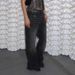 Women's Clothing Retro Personality Hot Diamond Distressed Loose Wide Leg Low Waist Jeans Fashion Casual Pants_mkmklike.com