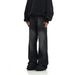 Men's Black Washed Straight Leg Jeans – High Street Drop Crotch Relaxed Fit (M-XXXL, Black/Blue)_mkmklike.com