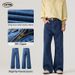 Men's Clothing Vintage Dyed Washed Flared Jeans 12.9 Oz Unisex Trendy Casual Trousers For Men_mkmklike.com