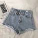 Women's High Waist Denim Shorts Korean Style plus Size Loose Wide Leg A-Line Ripped Frayed Hem Trendy Hot Pants Summer 2022_mkmklike.com