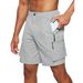 2024 Summer New Men's Multi Pocket Workwear Shorts with Large Zipper Casual Quick Drying Capris_mkmklike.com