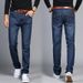 Men's Clothing Youth Fat Guy Large Size Straight Loose Jeans Casual Pants_mkmklike.com