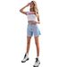 Trendy Girl Closet 40-In Stock-30760#Trendy Loose Casual High-Waisted Slimming Women's Denim Shorts_mkmklike.com