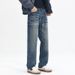 New Cleanfit Jeans Men's Loose Straight Versatile American Retro Double Craft Washed Trendy Brand Large Size K11 Denim Eight Barrels Xiansen Knowledge_mkmklike.com