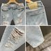 Summer Small Leg Jeans Ripped Beggar Nine Quarter Men's 2024 New Rolled Edge Slim Fit Casual Pants_mkmklike.com