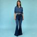 European And American Retro Washed Flared Jeans For Women, Casual Straight-leg Denim Pants,_mkmklike.com