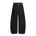 Vintage Washed Plaid Patchwork Scimitar Jeans Men's Trendy Hip-Hop Design Sense Personality Oversized Wide-Leg Pants_mkmklike.com