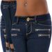 Women's Mid-Rise Skinny Jeans | Slimming Stretch Denim | Stylish Zipper Detail For A Flattering Fit_mkmklike.com
