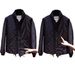 High-Quality Light Luxury Solid Color Stand Collar Retro Personality Cool Men And Women Autumn Winter Warm Loose Jacket_mkmklike.com