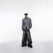 Men's Clothing High Street Jeans Design Washed Straight Flared Lightning Pattern Casual Trousers_mkmklike.com