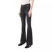 Women's Clothing Bell Bottom Pants Spring And Summer Black Elastic High Waist Jeans Women's Big Bell Bottom Wide Leg Loose Slim_mkmklike.com