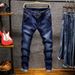 Men's Clothing Men's Stretch Comfort Fit Jeans - Classic Relaxed Straight Leg Casual Trousers In Multiple Colors_mkmklike.com